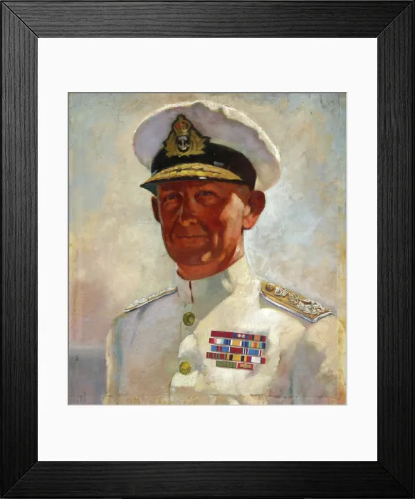 Framed Print : Andrew Cunningham, 1st Viscount Cunningham of Hyndhope, c1943. Creators: Central Office of Information, Unknown Framed Print : Andrew Cunningham, 1st Viscount Cunningham of Hyndhope, c1943. Creators: Central Office of Information, Unknown