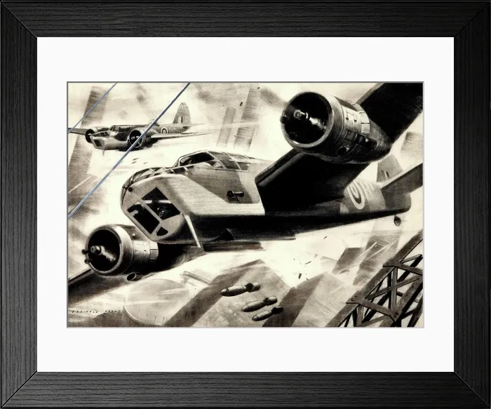 Framed Print : Wing Commander H I Edwards, RAF: aircraft in bombing raid, between 1939 and 1946. Creators: Central Office of Information, Reginald Mount Framed Print : Wing Commander H I Edwards, RAF: aircraft in bombing raid, between 1939 and 1946. Creators: Central Office of Information, Reginald Mount