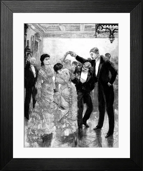 Framed Print : Sir Roger de Coverley, drawn by W. H. Overend, 1883. Creator: Unknown Framed Print : Sir Roger de Coverley, drawn by W. H. Overend, 1883. Creator: Unknown
