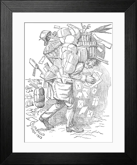 Framed Print : Joe Barker's Christmas Post, 1883. Creator: Unknown. Joe Barker's Christmas Post, 1883. Creator: Unknown Framed Print : Joe Barker's Christmas Post, 1883. Creator: Unknown. Joe Barker's Christmas Post, 1883. Creator: Unknown