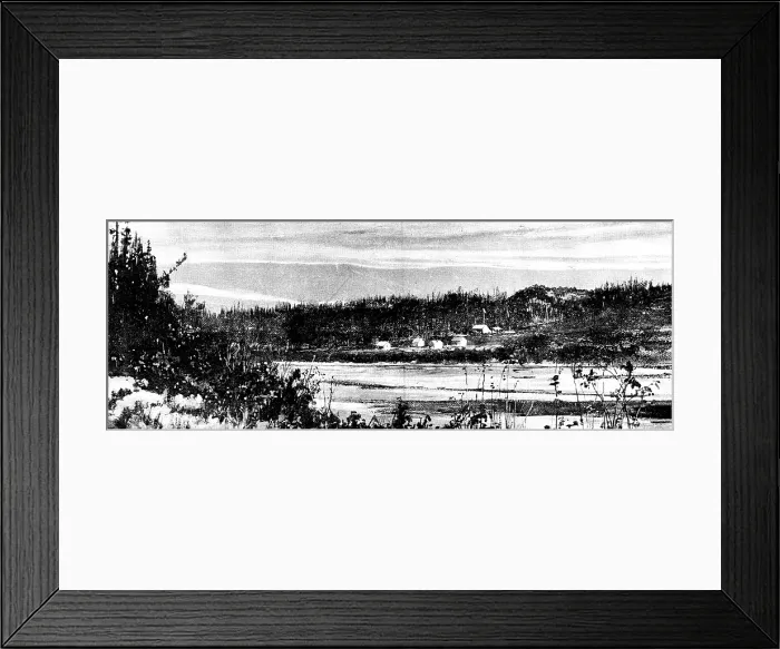 Framed Print : Lord Lonsdale's travels in the Arctic regions of North America: Fort Norman, Mackenzie River, 1890. Creator: Unknown Framed Print : Lord Lonsdale's travels in the Arctic regions of North America: Fort Norman, Mackenzie River, 1890. Creator: Unknown