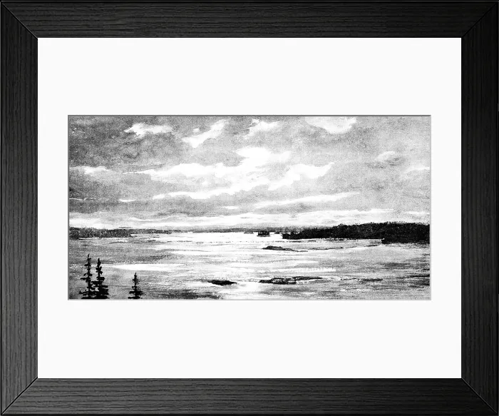 Framed Print : Lord Lonsdale's travels in the Arctic regions of North America: view on the Mackenzie River, 1890. Creator: Unknown Framed Print : Lord Lonsdale's travels in the Arctic regions of North America: view on the Mackenzie River, 1890. Creator: Unknown