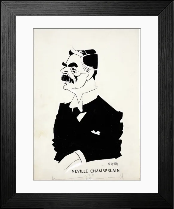 Framed Print : Neville Chamberlain, c1940. Creators: Central Office of Information, John Musgrave-Wood Framed Print : Neville Chamberlain, c1940. Creators: Central Office of Information, John Musgrave-Wood
