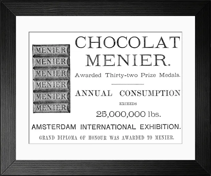 Framed Print : Chocolat Menier, 1883. Creator: Unknown Framed Print : Chocolat Menier, 1883. Creator: Unknown
