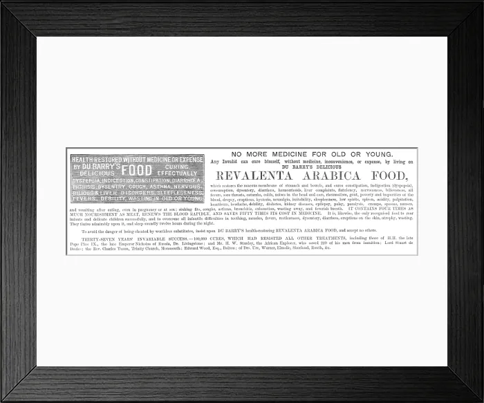 Framed Print : Revalenta Arabica Food, 1883. Creator: Unknown Framed Print : Revalenta Arabica Food, 1883. Creator: Unknown