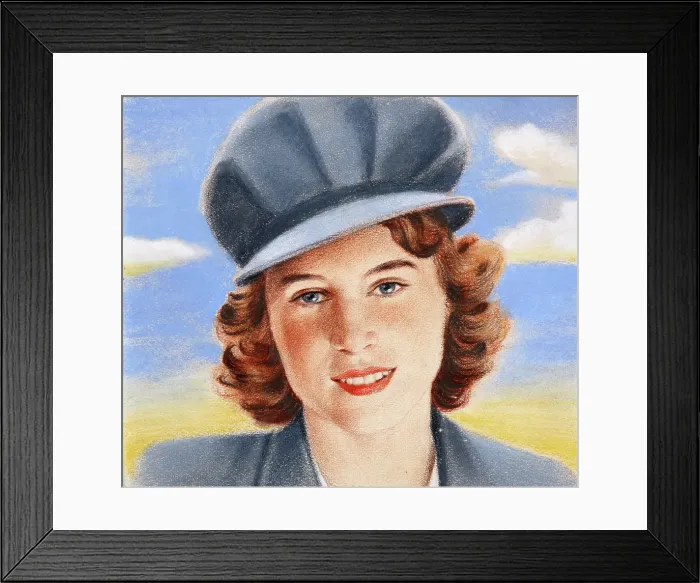 Framed Print : Princess Elizabeth, c1940s. Creator: William Timym Framed Print : Princess Elizabeth, c1940s. Creator: William Timym