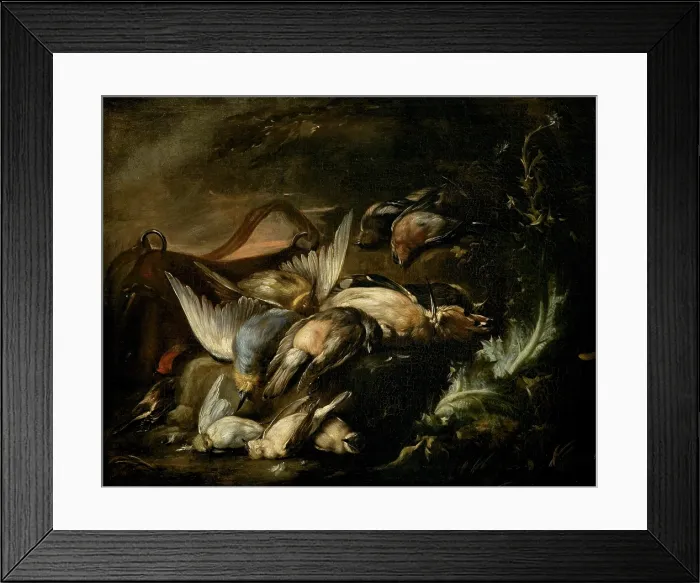 Framed Print : Still Life, 1st half of 18th century. Creator: Baldassare de Caro Framed Print : Still Life, 1st half of 18th century. Creator: Baldassare de Caro