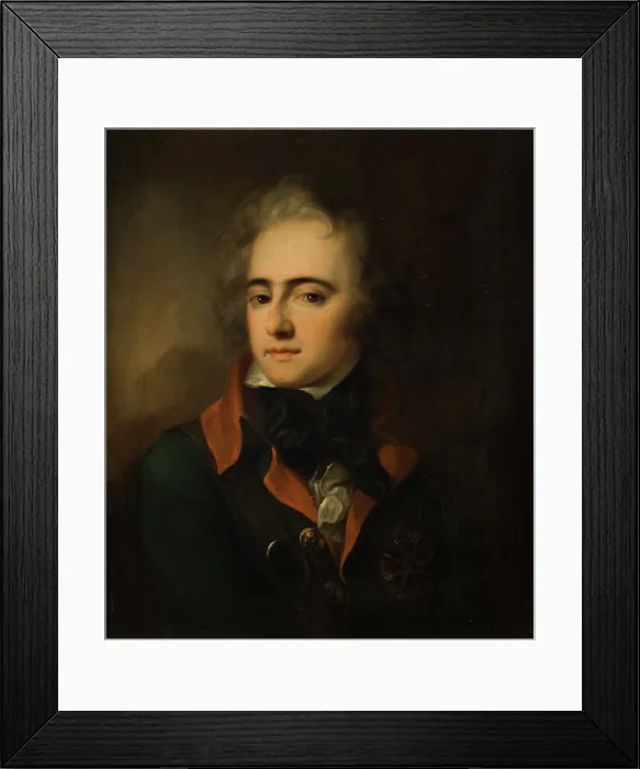 Framed Print : Portrait of Prince Jozef Poniatowski, c1790. Creator: Jozef Grassi Framed Print : Portrait of Prince Jozef Poniatowski, c1790. Creator: Jozef Grassi