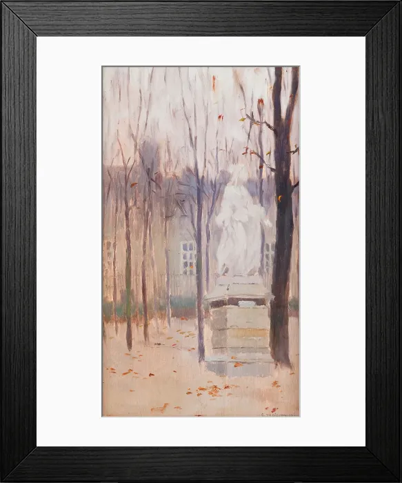Framed Print : In the Luxembourg Garden, 1900. Creator: Edward Trojanowski Framed Print : In the Luxembourg Garden, 1900. Creator: Edward Trojanowski