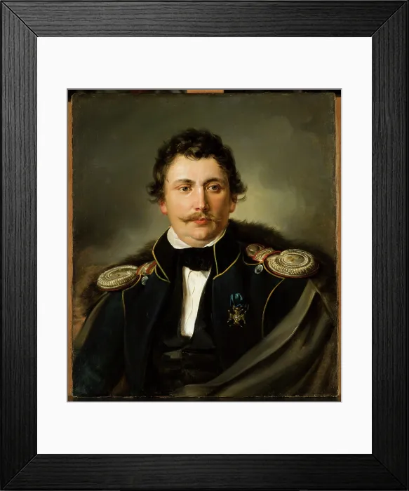 Framed Print : Portrait of Jozef Patelski, 1844. Creator: Jan Nepomucen Glowacki Framed Print : Portrait of Jozef Patelski, 1844. Creator: Jan Nepomucen Glowacki
