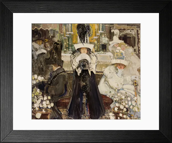 Framed Print : Meditations-The Cycle: Ceremonies VII, 1908-. Creator: Witold Wojtkiewicz Framed Print : Meditations-The Cycle: Ceremonies VII, 1908-. Creator: Witold Wojtkiewicz