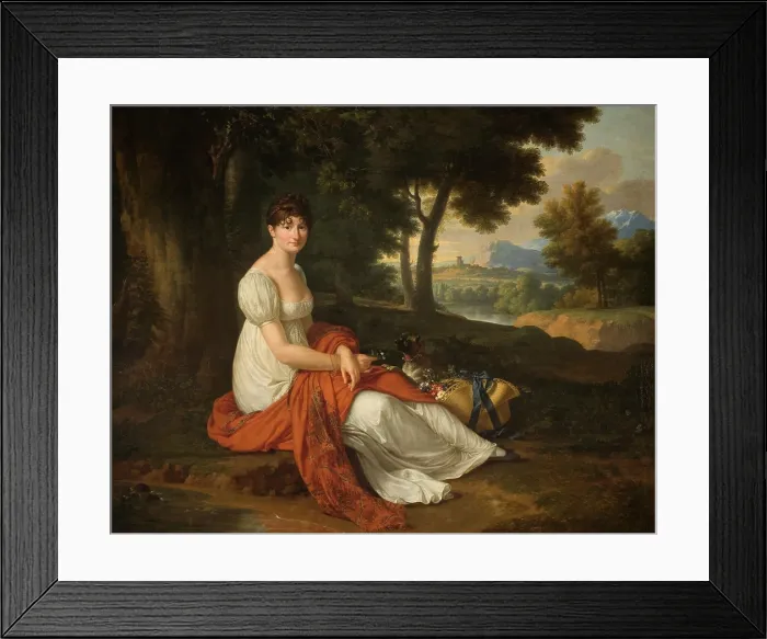 Framed Print : Portrait of Elzbieta Skotnicka nee Laskiewicz (1781-1849), Wife of Michal Skotnicki, 1807. Creator: Francois-Xavier Fabre Framed Print : Portrait of Elzbieta Skotnicka nee Laskiewicz (1781-1849), Wife of Michal Skotnicki, 1807. Creator: Francois-Xavier Fabre