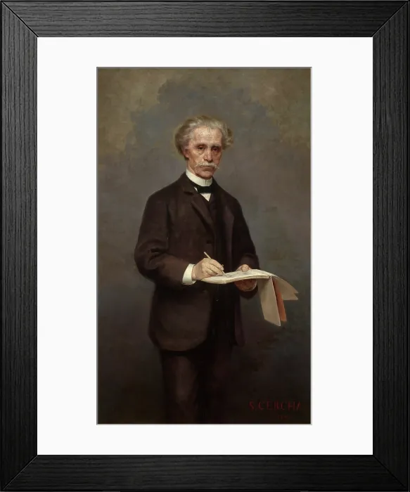 Framed Print : Portrait of Maksymilian Cercha, 1894. Creator: Stanislaw Cercha Framed Print : Portrait of Maksymilian Cercha, 1894. Creator: Stanislaw Cercha