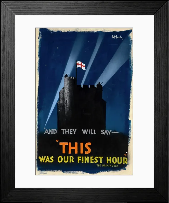 Framed Print : And They Will Say - This Was Our Finest Hour, World War II poster, c1939-c1945 Framed Print : And They Will Say - This Was Our Finest Hour, World War II poster, c1939-c1945