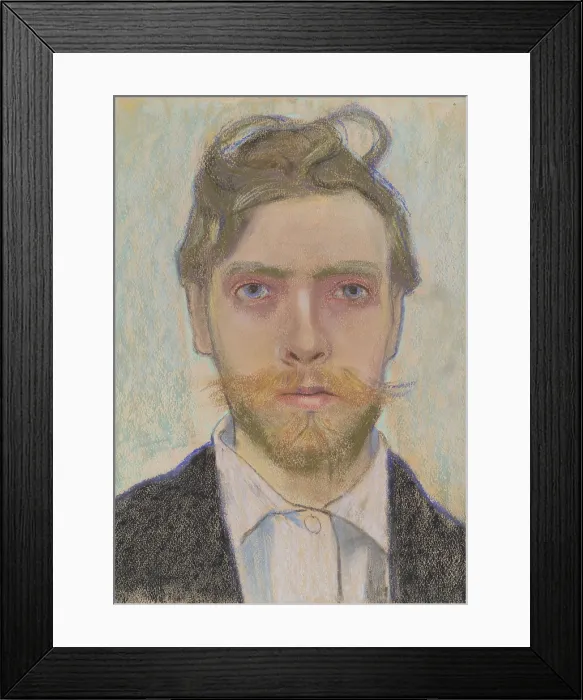 Framed Print : Self-Portrait, 1897. Creator: Stanislaw Wyspianski Framed Print : Self-Portrait, 1897. Creator: Stanislaw Wyspianski