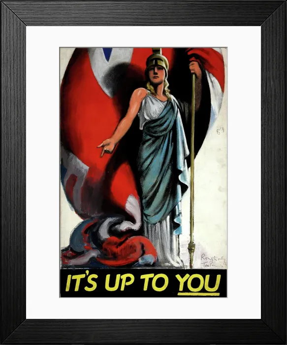 Framed Print : It's Up To YOU, World War II poster, c1939-c1945. Creator: Tom Purvis. It's Up To YOU, World War II poster, c1939-c1945. Creator: Tom Purvis Framed Print : It's Up To YOU, World War II poster, c1939-c1945. Creator: Tom Purvis. It's Up To YOU, World War II poster, c1939-c1945. Creator: Tom Purvis