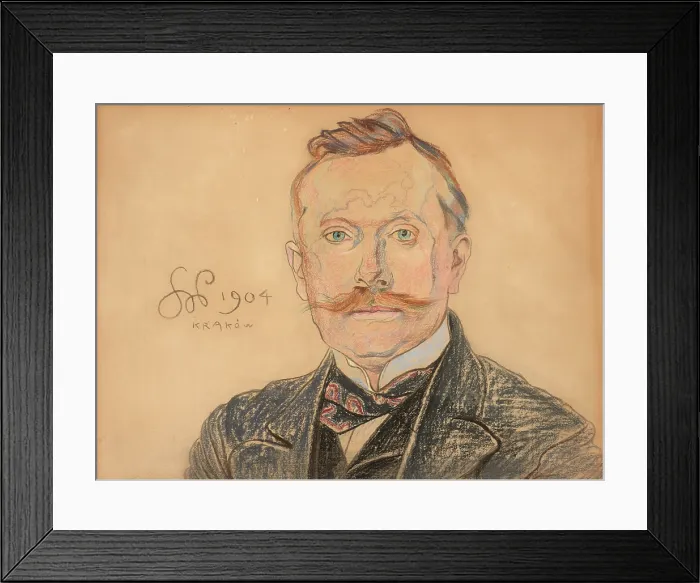 Framed Print : Portrait of Dr. Jan Raczynski, 1904. Creator: Stanislaw Wyspianski
