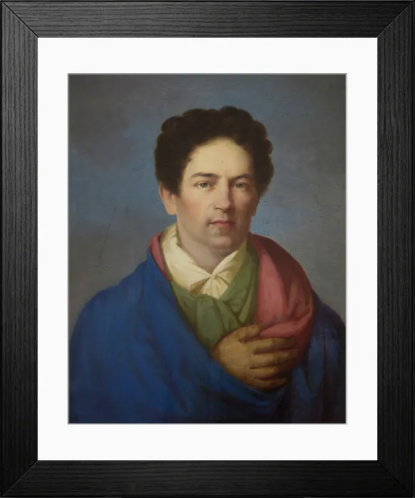 Framed Print : Portrait of Karol Teodor Soczynski, c1824. Creator: Wojciech Kornel Stattler Framed Print : Portrait of Karol Teodor Soczynski, c1824. Creator: Wojciech Kornel Stattler
