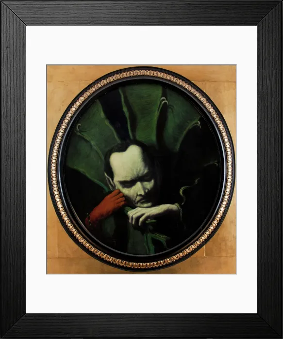 Framed Print : Mephisto, 1893. Creator: Feliks Jablczynski Framed Print : Mephisto, 1893. Creator: Feliks Jablczynski