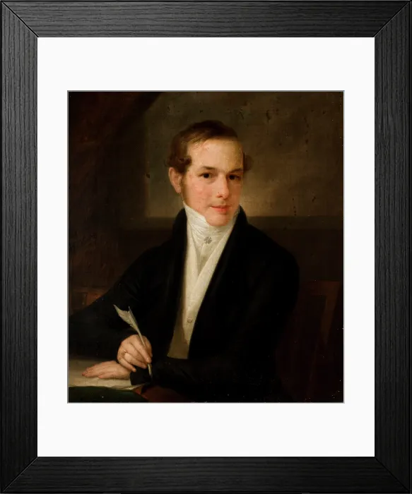 Framed Print : Portrait of Wiktor Kopff, 1829. Creator: Jozef Peszka Framed Print : Portrait of Wiktor Kopff, 1829. Creator: Jozef Peszka