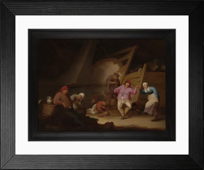 Framed Print : Peasant Dance, c1640-50. Creator: Anthonie Victoryns Framed Print : Peasant Dance, c1640-50. Creator: Anthonie Victoryns