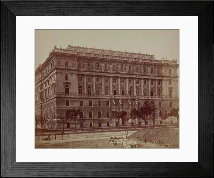 Framed Print : Seat of the General Staff of the Armed Forces - general view, Vienna, around 1890. Creator: Ludwig Niernberger Framed Print : Seat of the General Staff of the Armed Forces - general view, Vienna, around 1890. Creator: Ludwig Niernberger