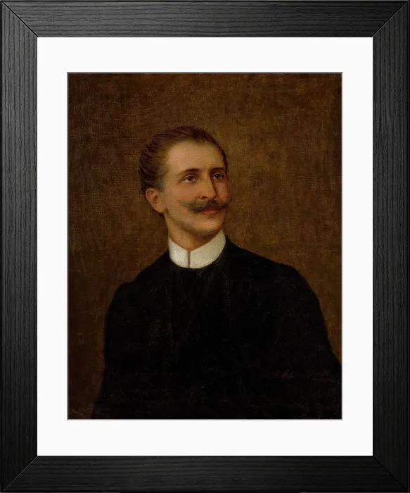 Framed Print : Portrait of a Man, c1907. Creator: Teodor Axentowicz Framed Print : Portrait of a Man, c1907. Creator: Teodor Axentowicz