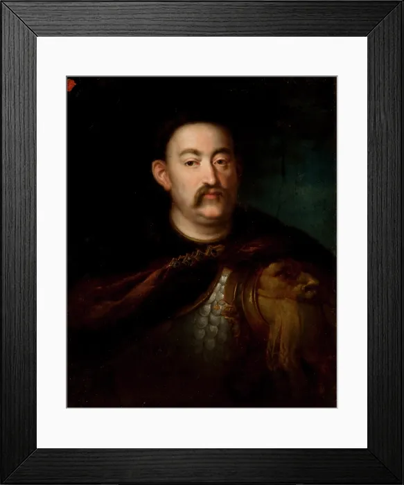 Framed Print : Portrait of King John III Sobieski, between 1834-1839. Creator: Rafal Hadziewicz Framed Print : Portrait of King John III Sobieski, between 1834-1839. Creator: Rafal Hadziewicz