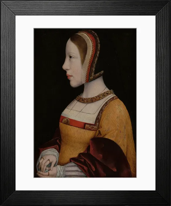 Framed Print : Portrait of Isabella of Austria (1501-1526), c1515. Creators: Master of the Legend of the Magdalen, Unknown Framed Print : Portrait of Isabella of Austria (1501-1526), c1515. Creators: Master of the Legend of the Magdalen, Unknown