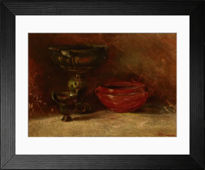 Framed Print : Still Life, 1911. Creator: Ivan Ivanovyc Trus Framed Print : Still Life, 1911. Creator: Ivan Ivanovyc Trus