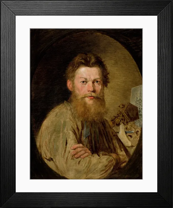Framed Print : Portrait of Sculptor Kazimierz Wakulski, 1868. Creator: Antoni Kozakiewicz Framed Print : Portrait of Sculptor Kazimierz Wakulski, 1868. Creator: Antoni Kozakiewicz