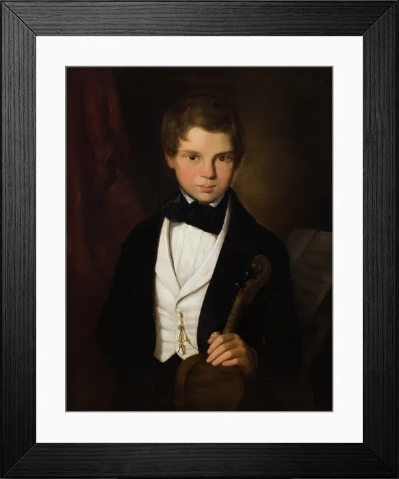 Framed Print : Portrait of Mieczyslaw Ostoja-Starzewski (1830-1906), 1843. Creator: Hermann Anschutz Framed Print : Portrait of Mieczyslaw Ostoja-Starzewski (1830-1906), 1843. Creator: Hermann Anschutz