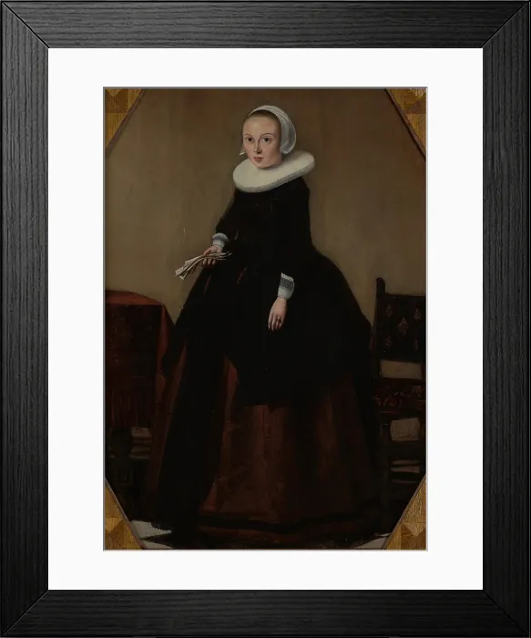 Framed Print : Portrait of a Young Girl, between 1630-1670. Creator: Unknown Framed Print : Portrait of a Young Girl, between 1630-1670. Creator: Unknown