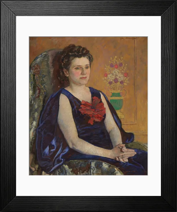 Framed Print : Portrait of Halina Zadeckka, between 1940-1945. Creator: Jozef Mehoffer Framed Print : Portrait of Halina Zadeckka, between 1940-1945. Creator: Jozef Mehoffer