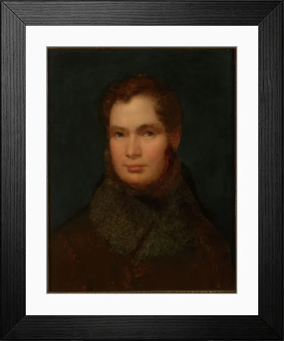 Framed Print : Self-Portrait, 1830-1835. Creator: Wojciech Kornel Stattler Framed Print : Self-Portrait, 1830-1835. Creator: Wojciech Kornel Stattler