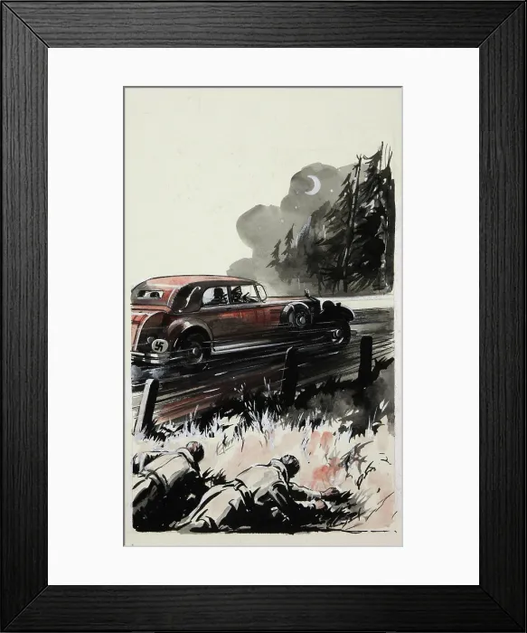 Framed Print : Boy's Adventure Stories: 1 of 28 pieces - Book `A, between 1939 and 1946 Framed Print : Boy's Adventure Stories: 1 of 28 pieces - Book `A, between 1939 and 1946