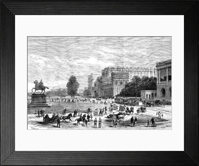 Framed Print : The Calcutta Exhibition, 1883. Creator: Unknown Framed Print : The Calcutta Exhibition, 1883. Creator: Unknown