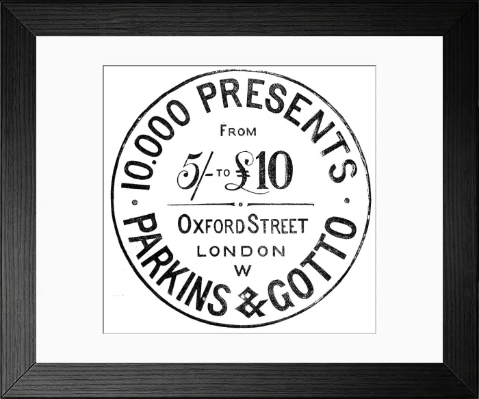 Framed Print : Parkins & Gotto, 1883. Creator: Unknown Framed Print : Parkins & Gotto, 1883. Creator: Unknown