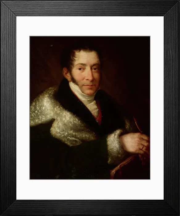Framed Print : Portrait of Jozef Brodowski, 1837. Creator: Rafal Hadziewicz Framed Print : Portrait of Jozef Brodowski, 1837. Creator: Rafal Hadziewicz