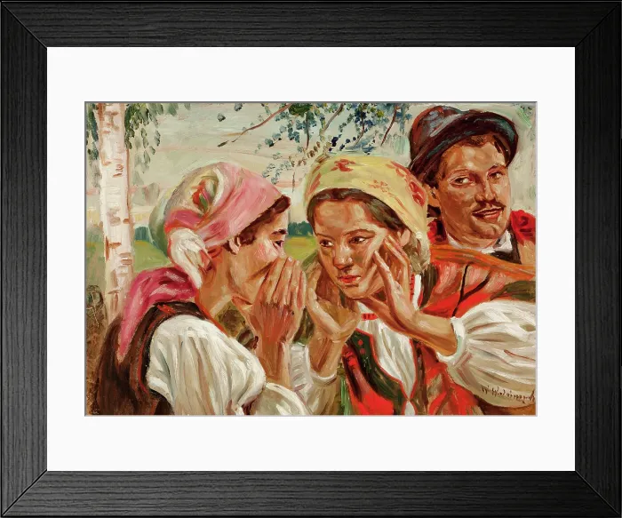 Framed Print : Secrets, between 1908-1912. Creator: Wincenty Wodzinowski Framed Print : Secrets, between 1908-1912. Creator: Wincenty Wodzinowski