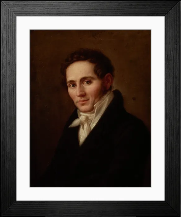Framed Print : Portrait of Jozef Sedelmajer, c1817. Creator: Jozef Brodowski Framed Print : Portrait of Jozef Sedelmajer, c1817. Creator: Jozef Brodowski