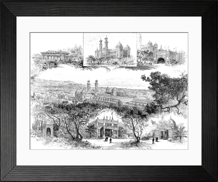 Framed Print : The International Exhibition at Nice, to be opened December 24, 1883. Creator: Unknown Framed Print : The International Exhibition at Nice, to be opened December 24, 1883. Creator: Unknown