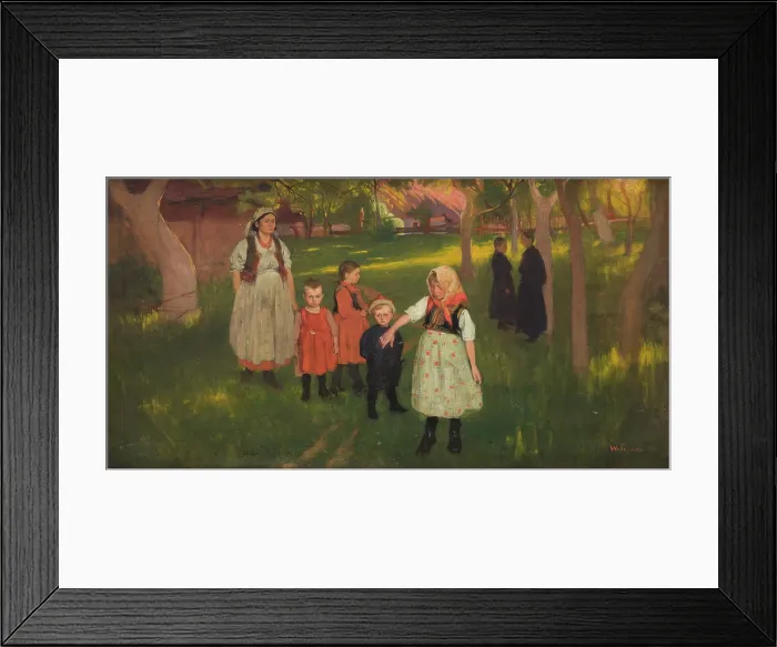 Framed Print : The Artist's Family, 1905. Creator: Wlodzimierz Tetmajer Framed Print : The Artist's Family, 1905. Creator: Wlodzimierz Tetmajer