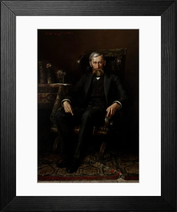 Framed Print : Portrait of Adam Asnyk, 1886. Creator: Aleksy Strazynski Framed Print : Portrait of Adam Asnyk, 1886. Creator: Aleksy Strazynski