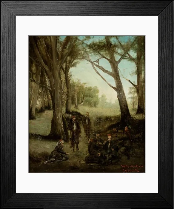 Framed Print : Zouaves Resting, c1863. Creator: Wladyslaw Gasecki Framed Print : Zouaves Resting, c1863. Creator: Wladyslaw Gasecki