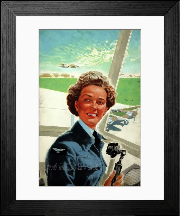 Framed Print : Forces Recruitment WAAF - And help the RAF, 1950. Creators: Central Office of Information, William Little Framed Print : Forces Recruitment WAAF - And help the RAF, 1950. Creators: Central Office of Information, William Little