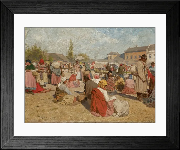 Framed Print : Fair at Wieliczka, before 1894. Creator: Antoni Kozakiewicz