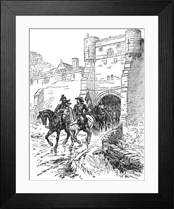 Framed Print : Cromwell at Bootham Bar by Ernest Crofts.:Institute of Painters in Oil Colours, 1883. Creator: Dawson Framed Print : Cromwell at Bootham Bar by Ernest Crofts.:Institute of Painters in Oil Colours, 1883. Creator: Dawson