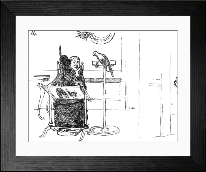 Framed Print : An English Christmas in Paris, drawn by A. Forestier, 1883. Creator: Unknown Framed Print : An English Christmas in Paris, drawn by A. Forestier, 1883. Creator: Unknown