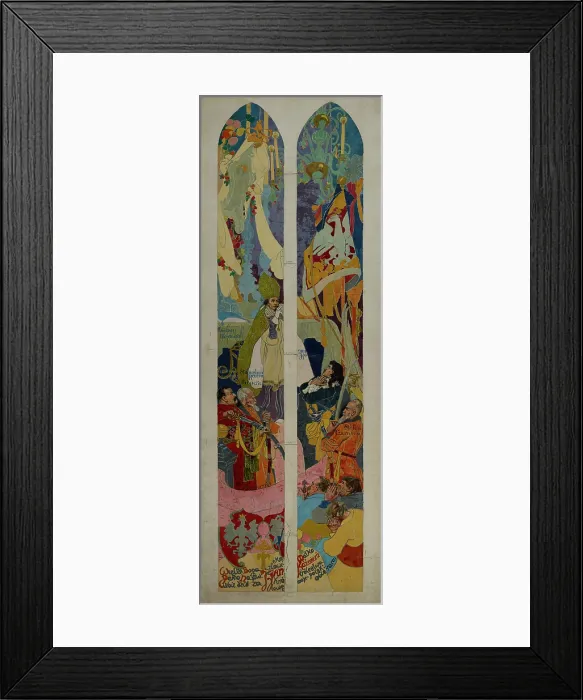 Framed Print : John Casimir's Oath, between 1892-1894. Creator: Stanislaw Wyspianski. John Casimir's Oath, between 1892-1894. Creator: Stanislaw Wyspianski